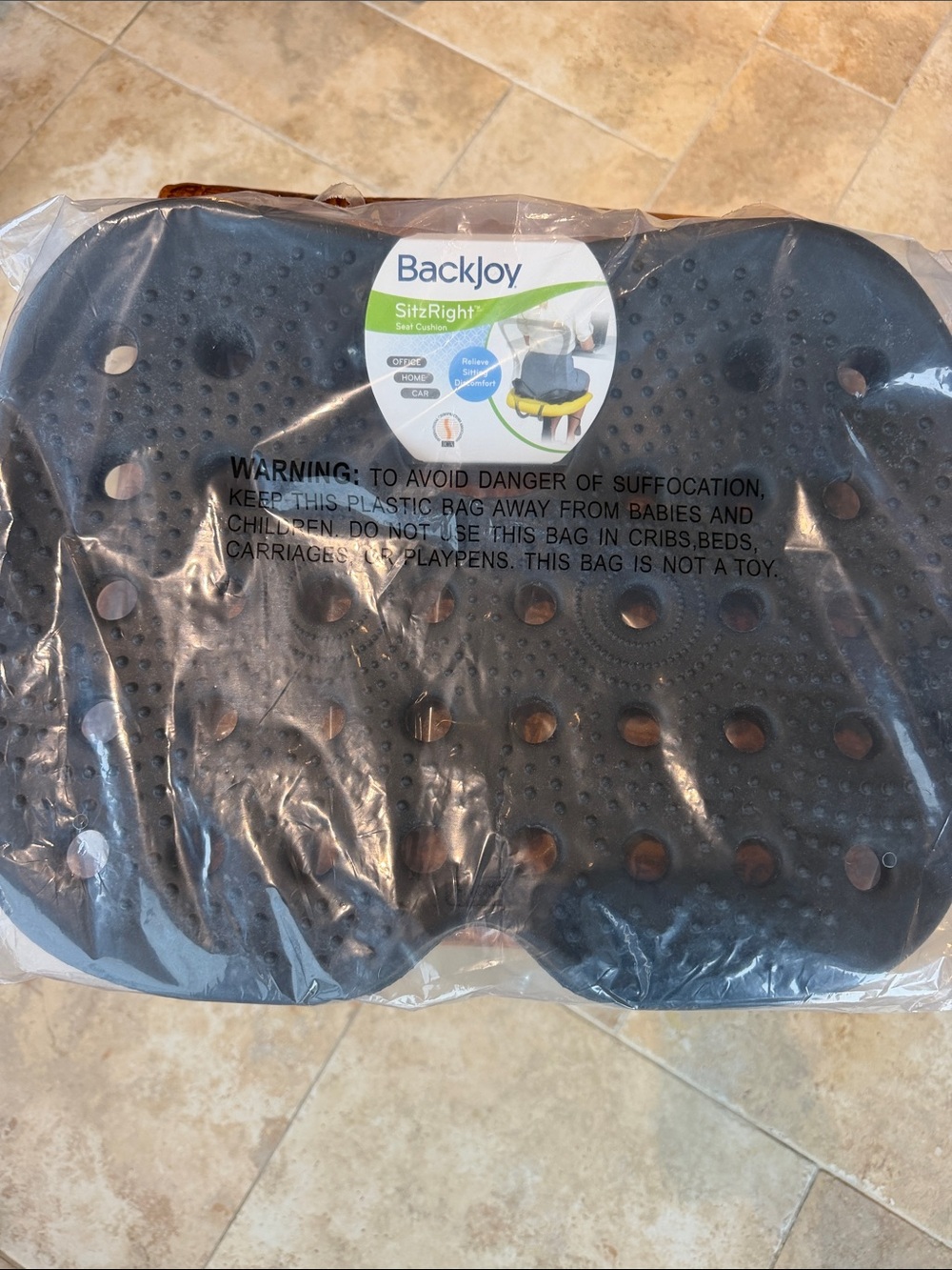 SitRight Black Seat Cushion for Posture Support